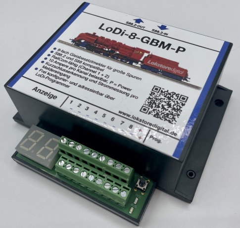 LoDi 8-GBM-P S88 V2.0 Railcom Detection